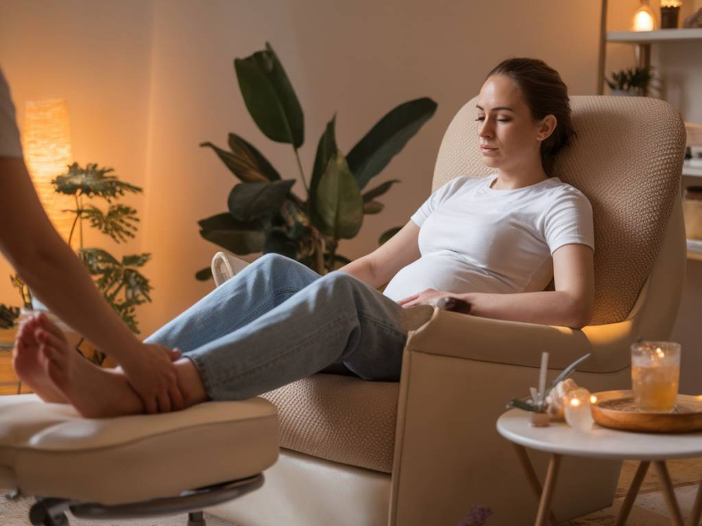 « Les bienfaits du massage des pieds pour soulager la fatigue post-partum »